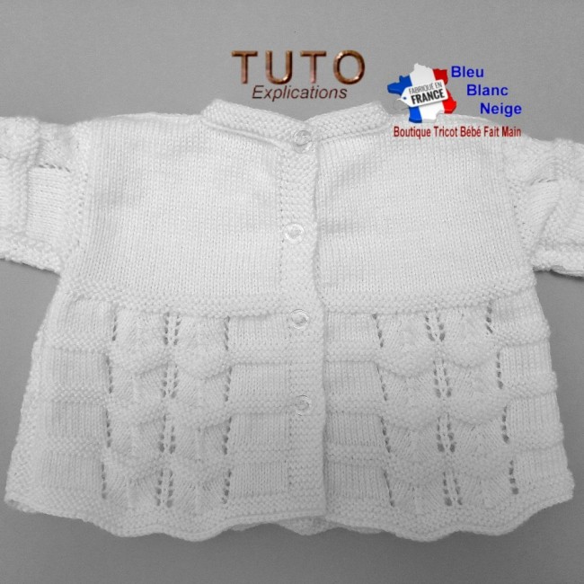 Patron tricot bébé Naissance PDF layette à tricoter