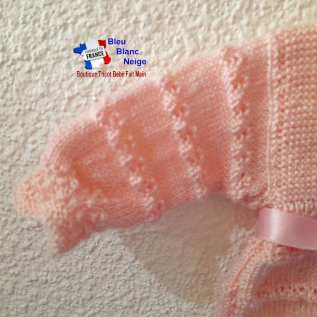 Brassière tricot bébé tricotée main