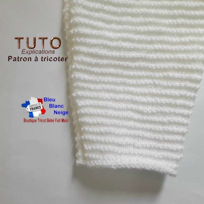 Patron tricot bébé – 3 mois - PDF - ensemble Brassière et pantalon - modèle layette à tricoter - cadeau de naissance Brassière bébé patron à tricoter