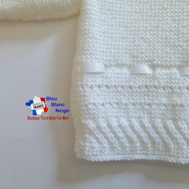 Ensemble layette bébé tricoté main 