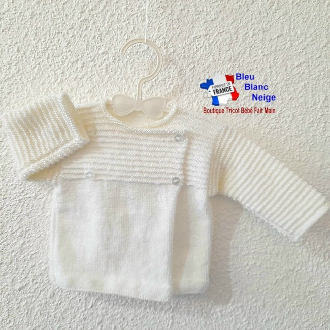 Brassière tricot bébé tricotée main