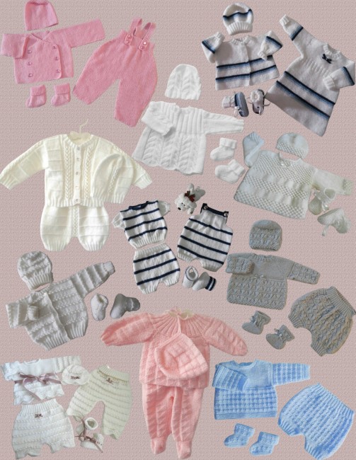 Livre tricot bébé en PDF - patrons à tricoter - layette tricotée main - tuto - explications à télécharger en PDF Livre tricot bébé en PDF
