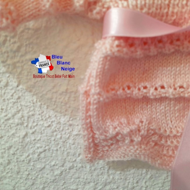 Brassière tricot bébé tricotée main