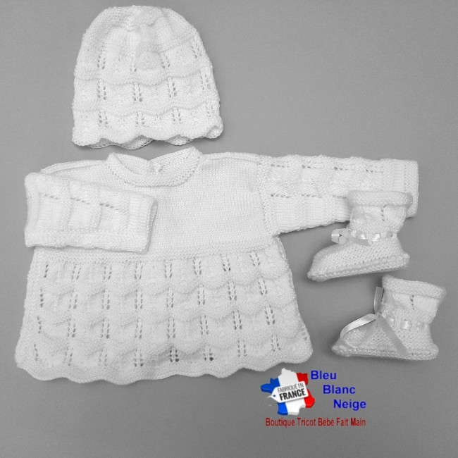 tu-227- Naissance ensemble layette tricot bebe a tricoter 11