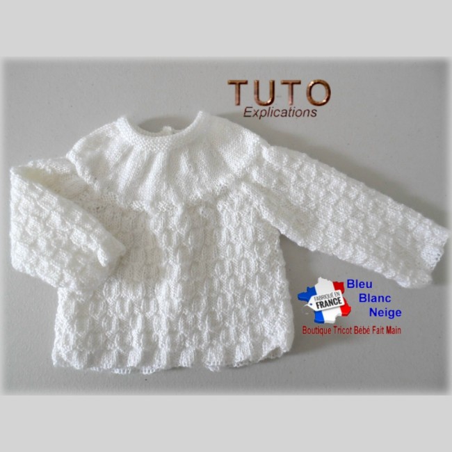 Modèle layette fiche tricot bb patron tuto bébé à tricoter en pdf Patron layette bébé à tricoter