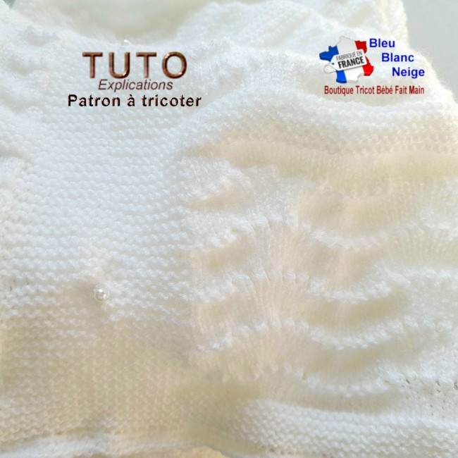 Patron tricot bébé couverture layette