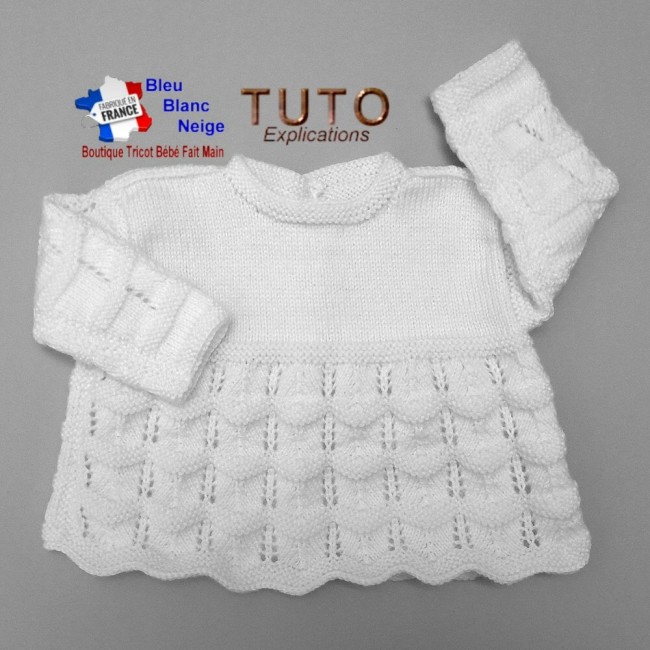 Patron tricot bébé Naissance PDF layette à tricoter