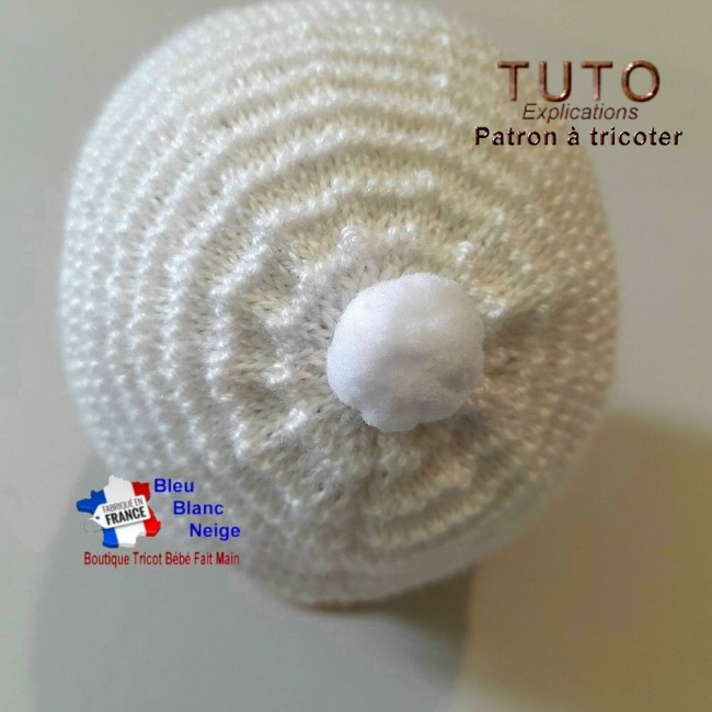 Patron tricot bébé – 6 mois - PDF - ensemble Brassière bonnet chaussons - modèle layette à tricoter - cadeau de naissance Patron à tricoter Layette tricot bébé