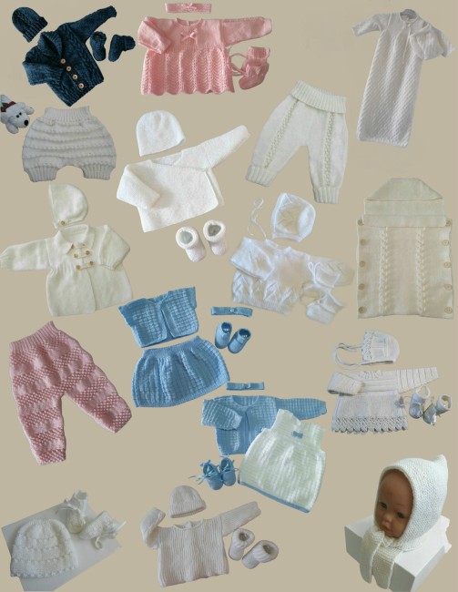 Livre tricot bébé en PDF - patrons à tricoter - layette tricotée main - tuto - explications à télécharger en PDF Livre tricot bébé en PDF