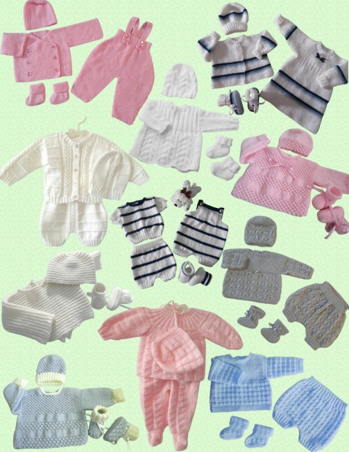 Livre tricot bébé en PDF - patrons à tricoter - layette tricotée main - tuto - explications à télécharger en PDF Livre tricot bébé en PDF