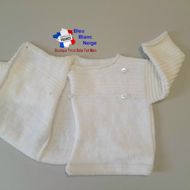 Brassière tricot bébé tricotée main