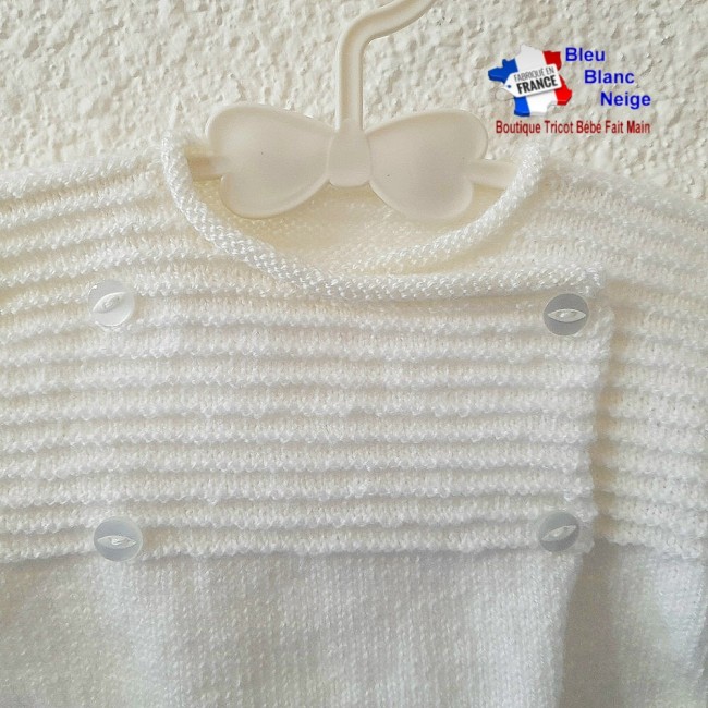 Layette tricot bébé tricotée main
