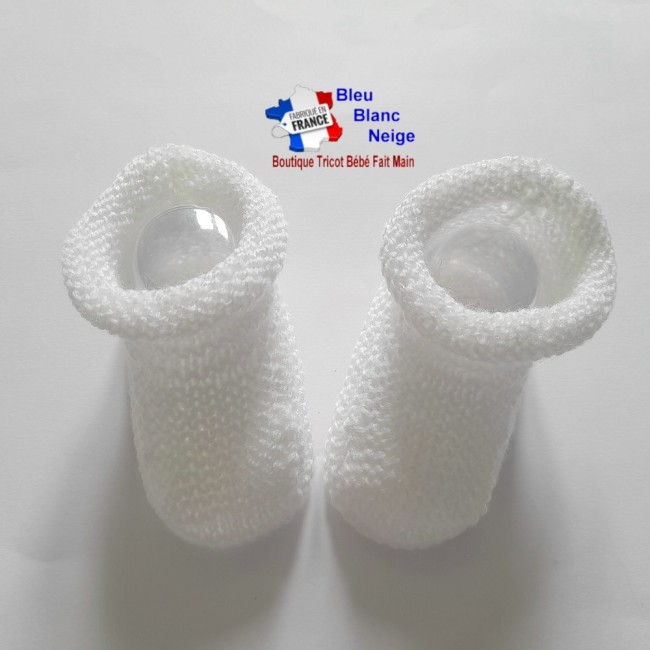 Ensemble tricot bébé 1 mois - MIXTE - laine certifiée OEKO-TEX - tricoté main - cadeau de naissance - bonnet chaussons Layette tricot bébé ensemble cadeau de naissance