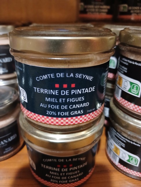 Terrine de PINTADE " MIEL et FIGUES" -  90g
