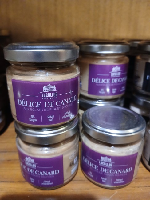 DELICE de CANARD aux éclats de Figues séchées -  80g