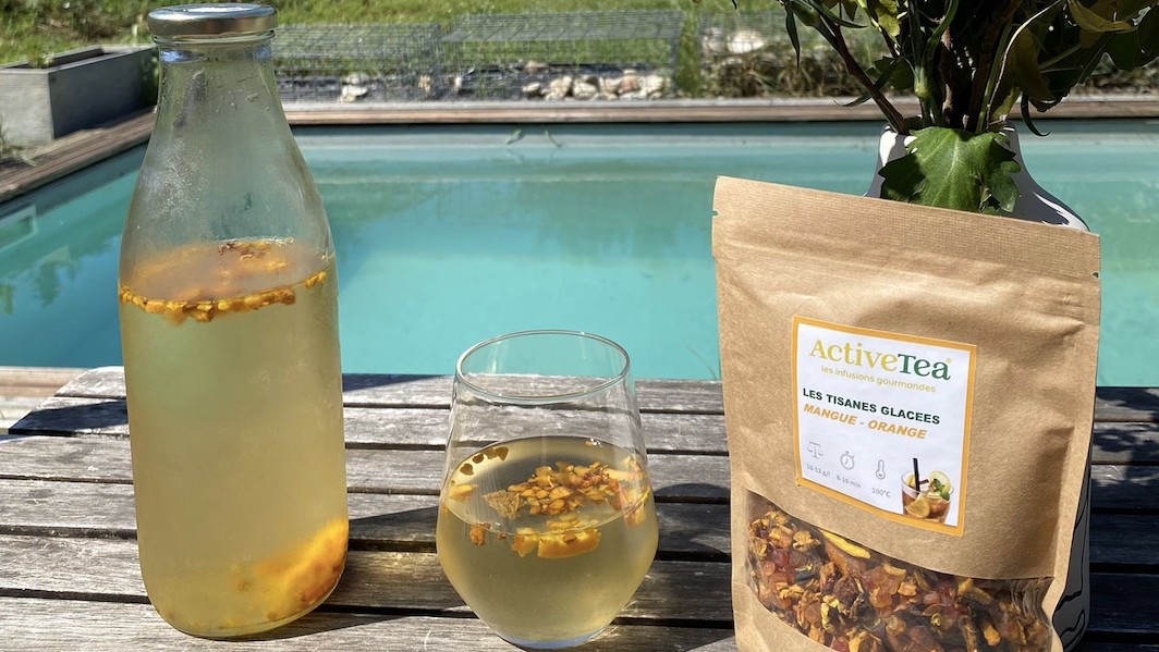 Tisane glacée mangue-orange