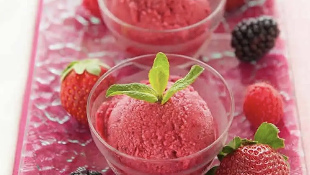 Tisane glacée fruits rouges