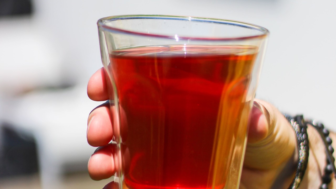 Tisane glacée framboise