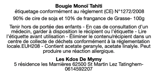 texte Monoï