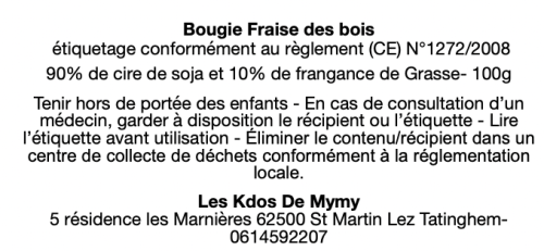 texte fraise des bois