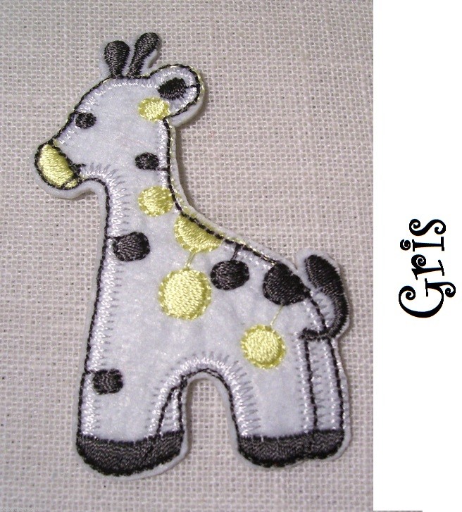 Patch Thermocollant Girafe Avec Lunettes - 5,5 X 7,5 Cm, à Coudre Ou à Repasser, Pour Personnaliser Vêtements Et Sacs
