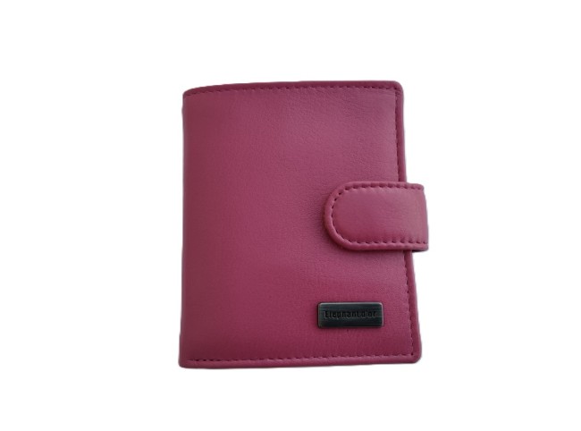 Petit Porte-Monnaie en Cuir Homme / Femme – Éléphant d'Or – Rose