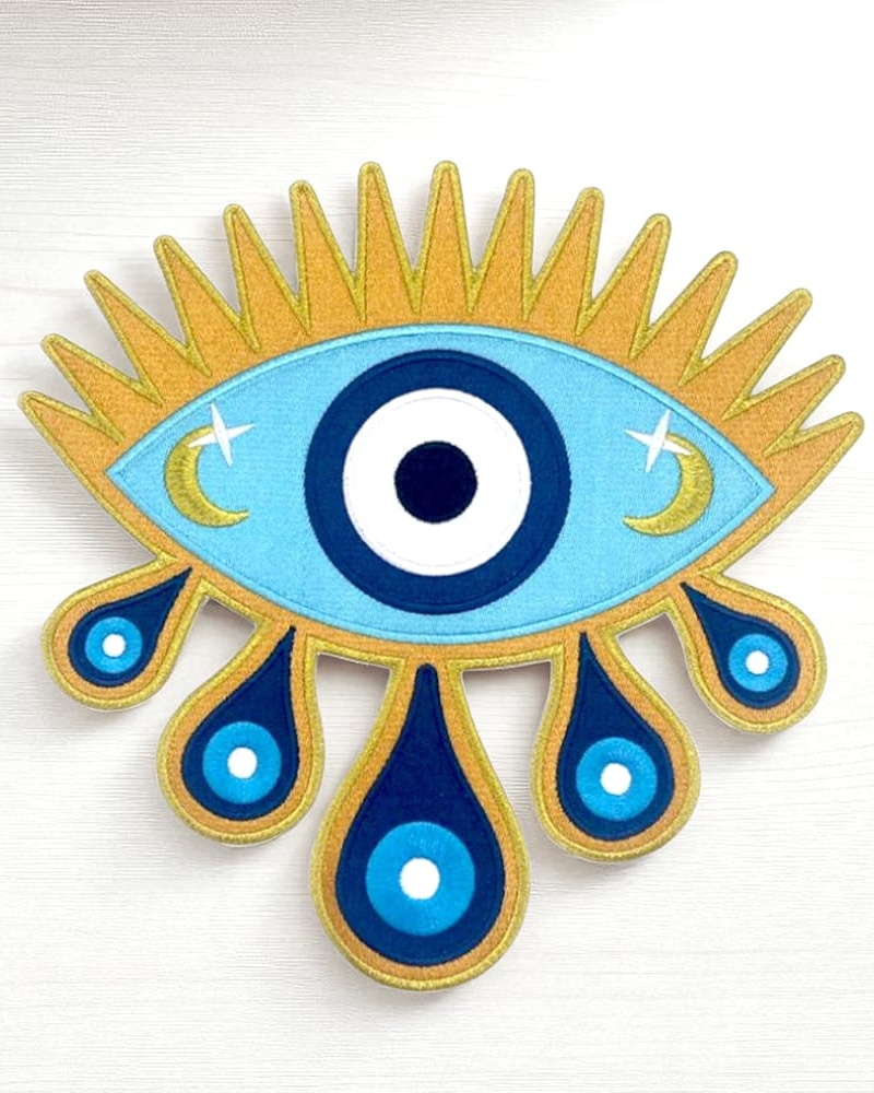 Patch brodé œil Nazar protecteur avec larmes