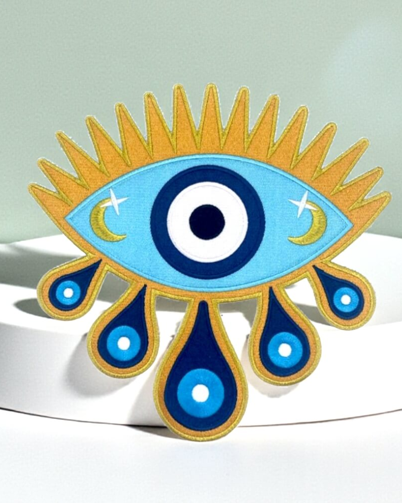 Patch brodé œil Nazar protecteur avec larmes