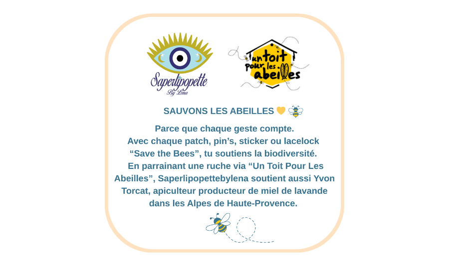 Saperlipopettebylena soutient une ruche avec Un Toit Pour Les Abeilles
