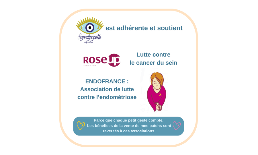 Soutien à Endofrance et RoseUp avec des patchs solidaires brodés