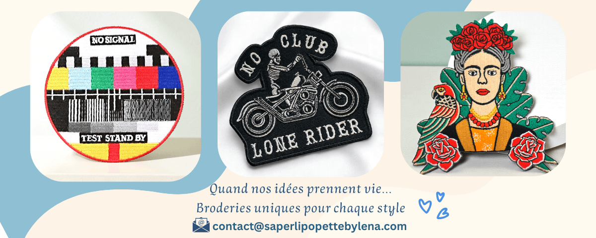 Devis patchs brodés personnalisés dès 5 pièces, écussons sur mesure