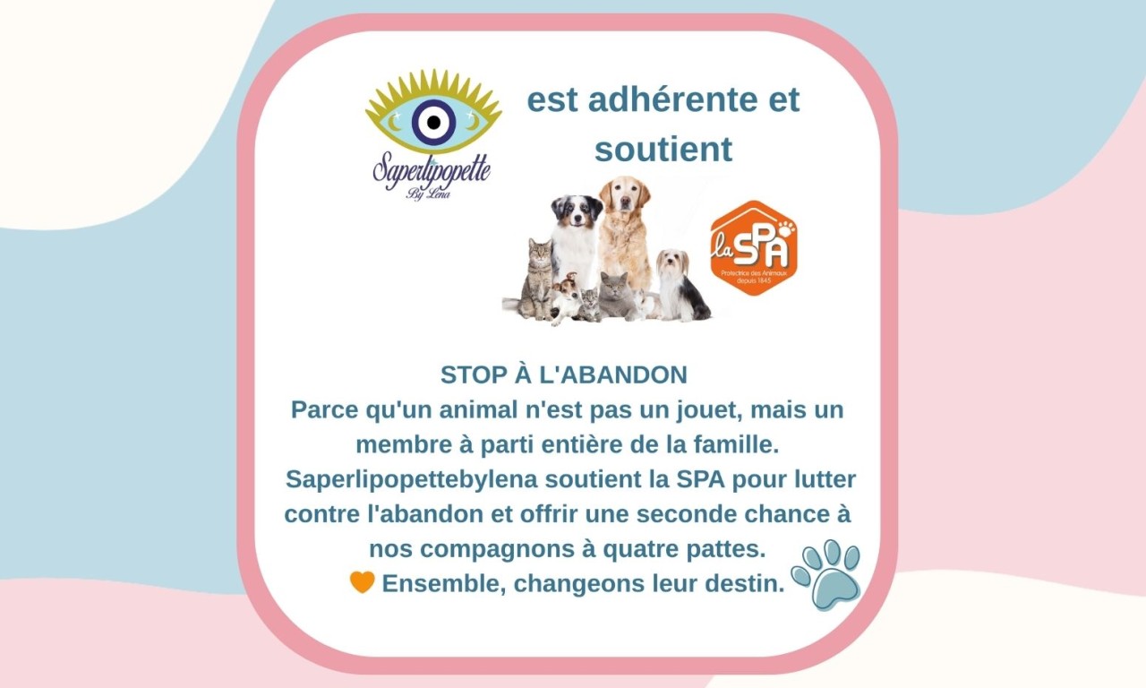Saperlipopettebylena soutient la SPA (Société Protectrice des Animaux)