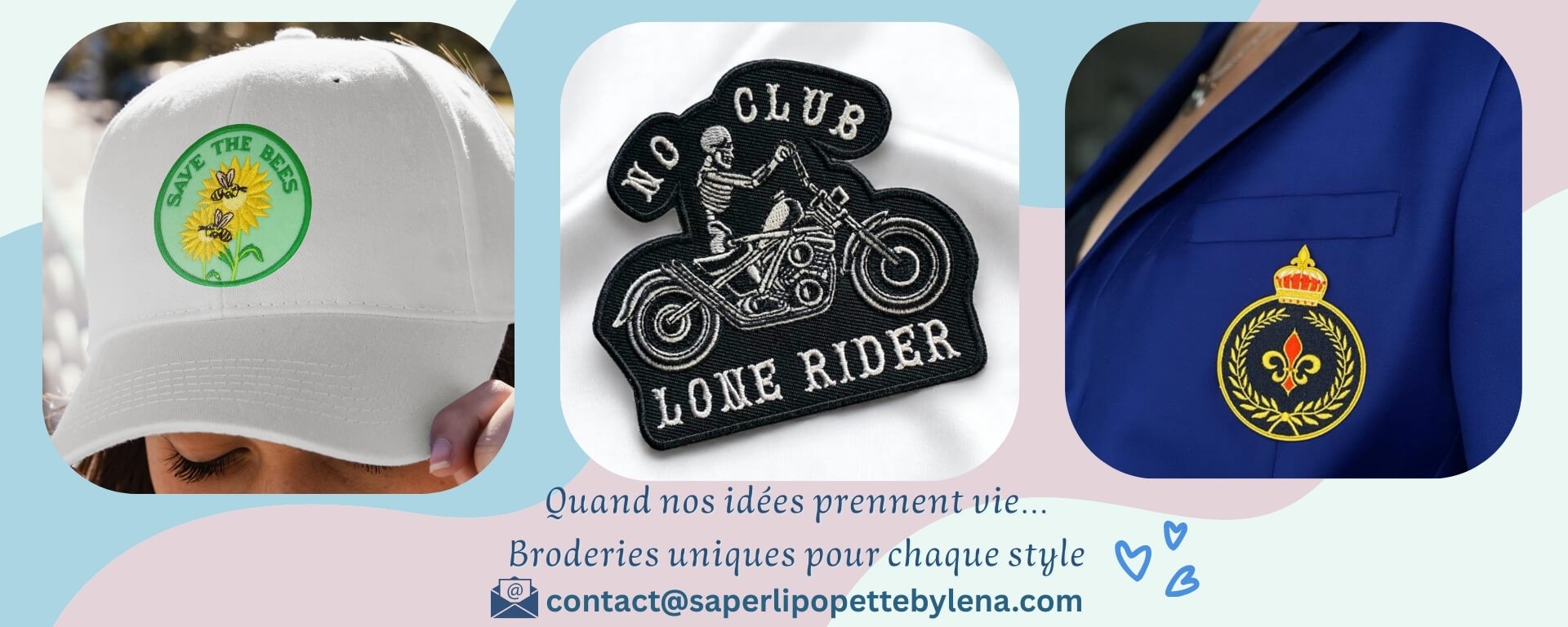 Patch brodé personnalisé dès 5 pièces – Demande de devis en ligne