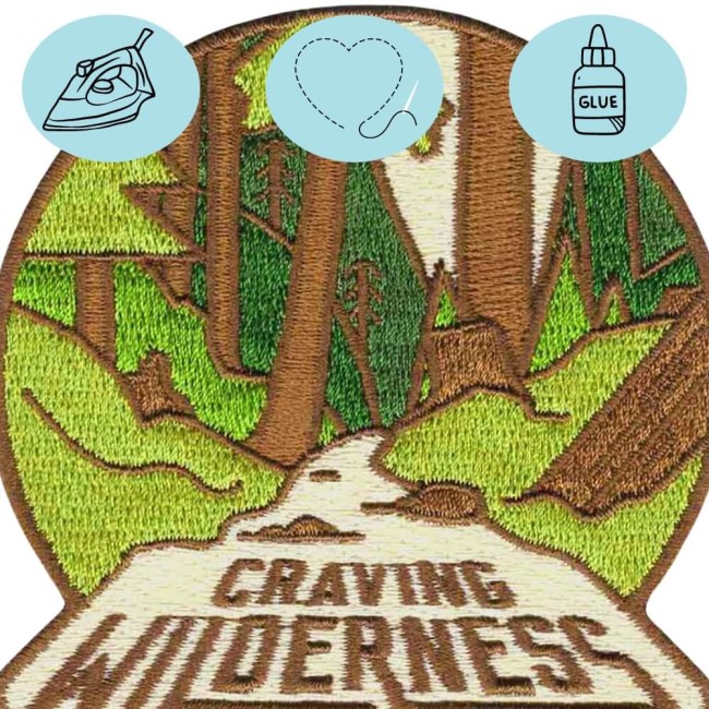 Patch randonnée Craving Wilderness à coudre ou à coller