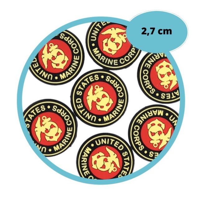 Shoe charm USA, breloque pour sabots Crocs  United States Marine Corps USA