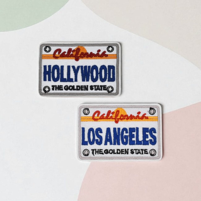Patch brodé Los Angeles inspiré des plaques USA