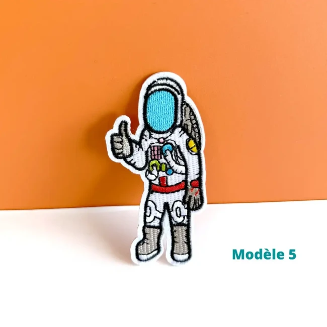 astronaute brodé, 9,7 x 4,8 cm Patch espace thermocollant