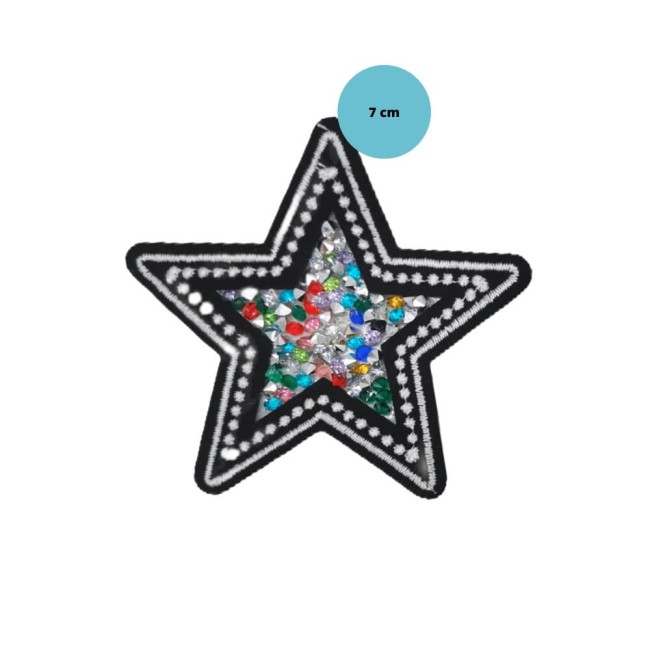 Dimensions du patch étoile 7 cm