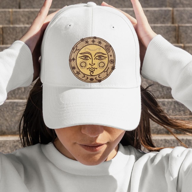 Ecusson brodé personnalisé soleil