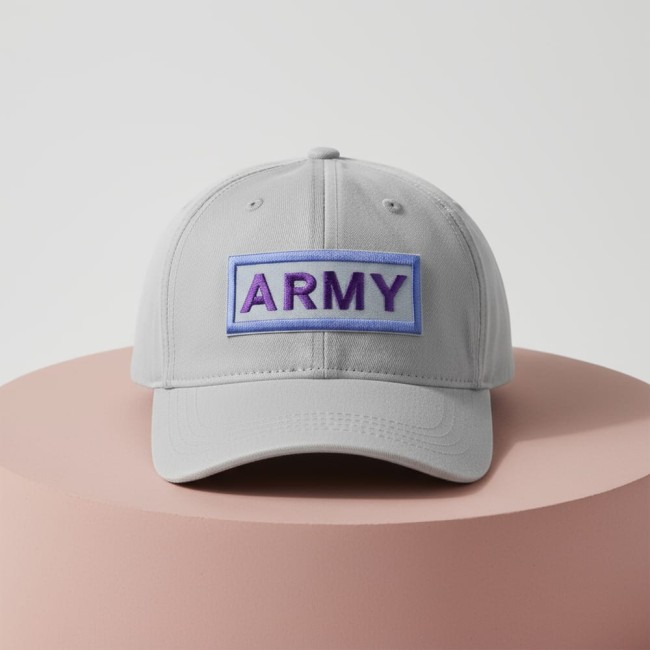 Patch ARMY BTS noir pourpre brodé 