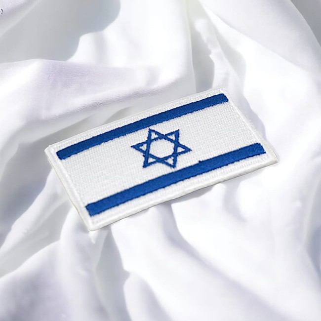 Patch 6,2 cm ou 8 cm – drapeau brodé et thermocollant