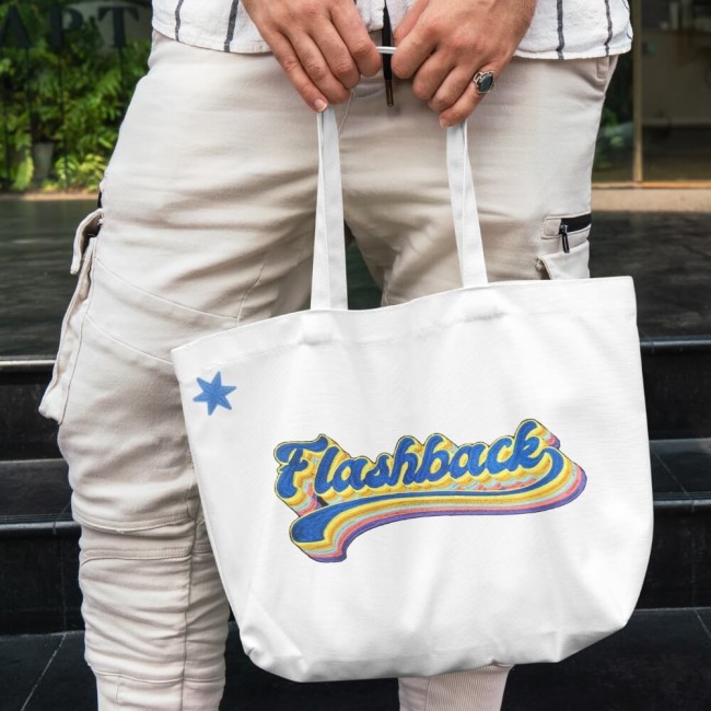 Patch Flashback coloré pour veste ou sac