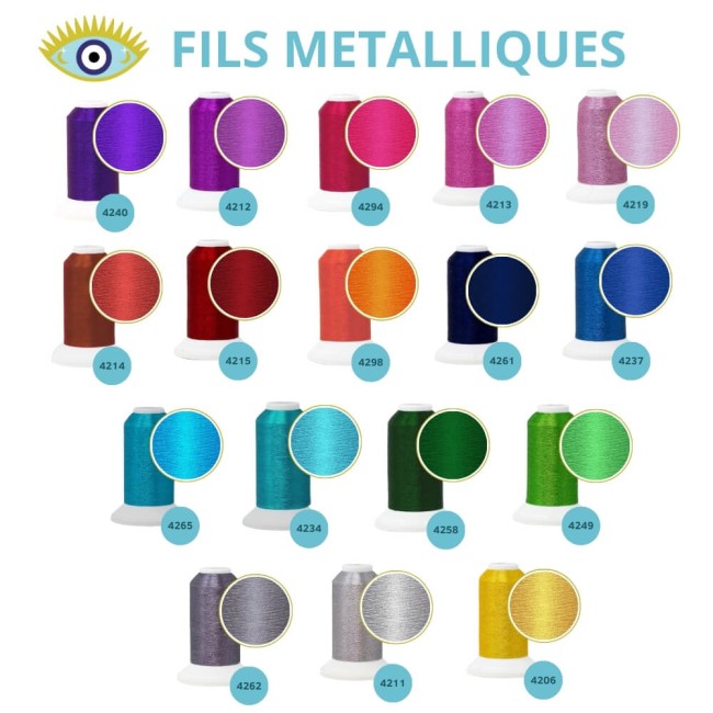 Fils métallique pour votre bannière personnalisée 17 coloris au choix