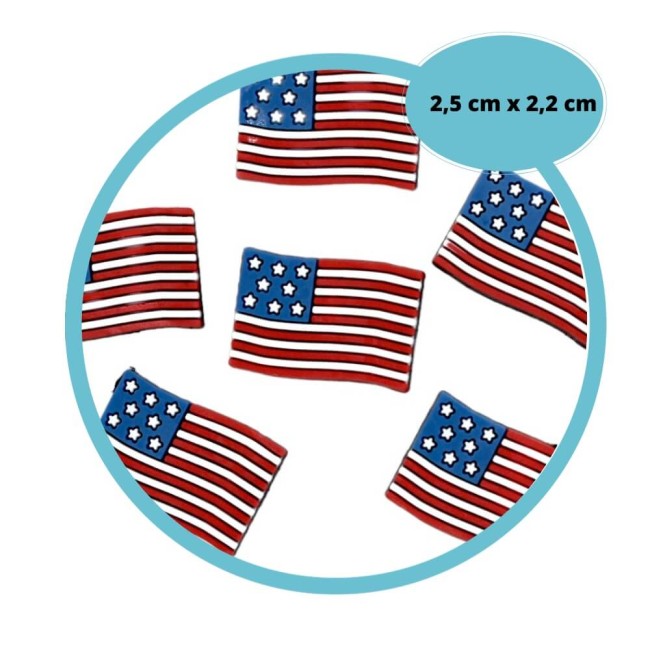 Shoe charm USA, breloque pour sabots Crocs drapeau USA 