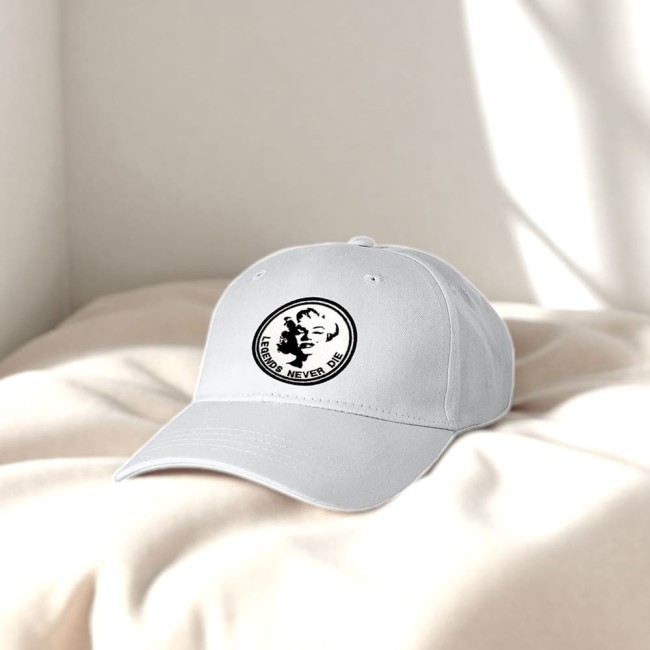 Idée de customisation de l'écusson Marilyn sur une casquette Patch Marilyn personnalisable – texte et couleurs à modifier selon votre envie