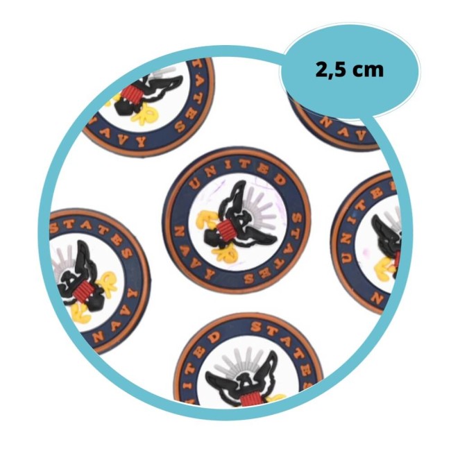 Shoe charm USA, breloque pour sabots Crocs  United States Navy USA