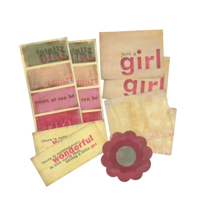Pack de découpes rétro My MInd's eye scrapbooking girl