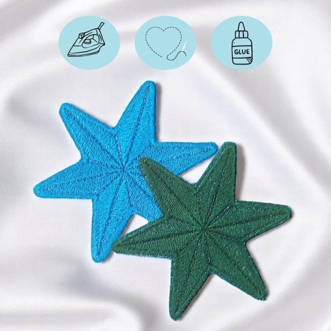 Patch étoile brodé personnalisé