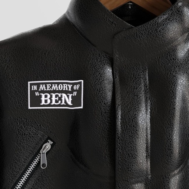 écusson mémoire à un ami biker A poser sur une veste en cuir patch hommage à un proche pour veste de motard