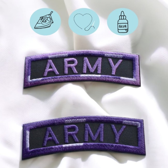 PATCH-BRODE-ARMY-FAN-CLUB-BTS-K-POP-A-COUDRE-OU-A-THERMOCOLLER-SAPERLIPOPETTEBYLENA